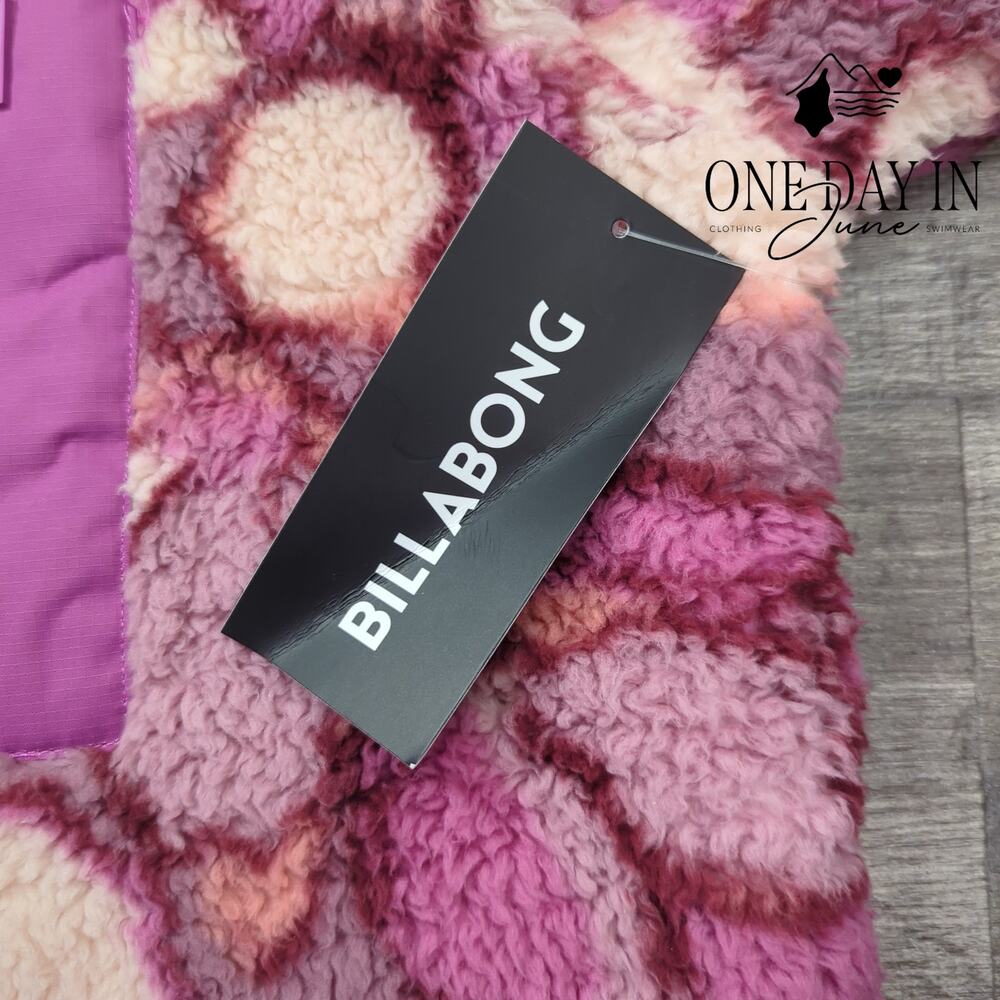 Billabong Full Zip Fleece Sherpa Jacket Size M - Picture 2 of 6